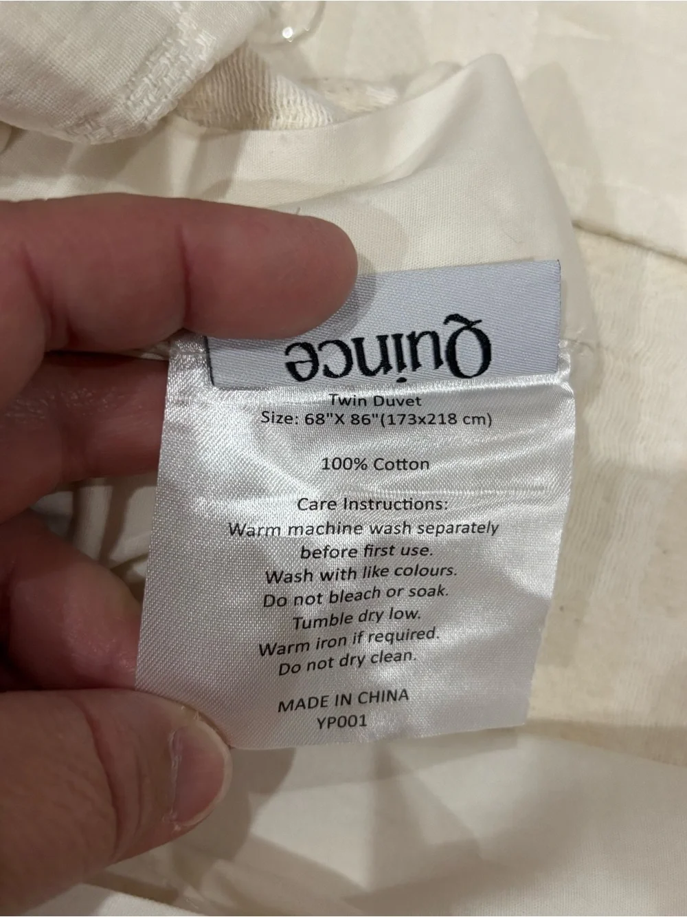 Quince Twin Checkered Matelasse Cotton Duvet Cover Set